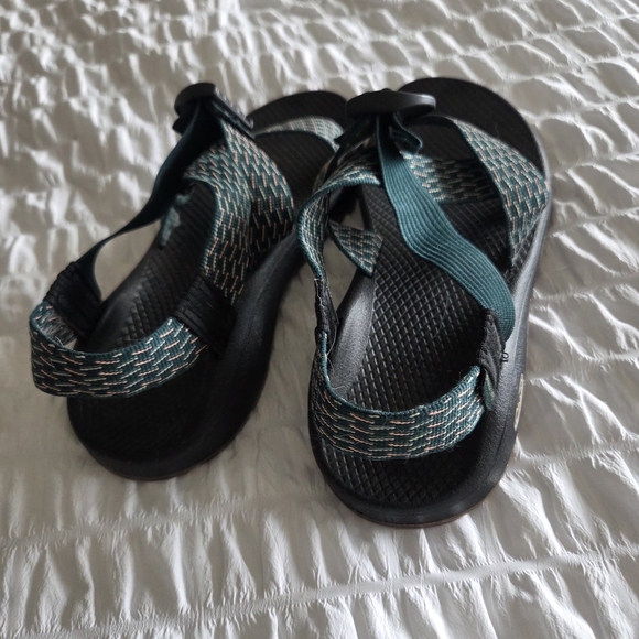 Chaco Teal and Black Sandals - Picture 2 of 3